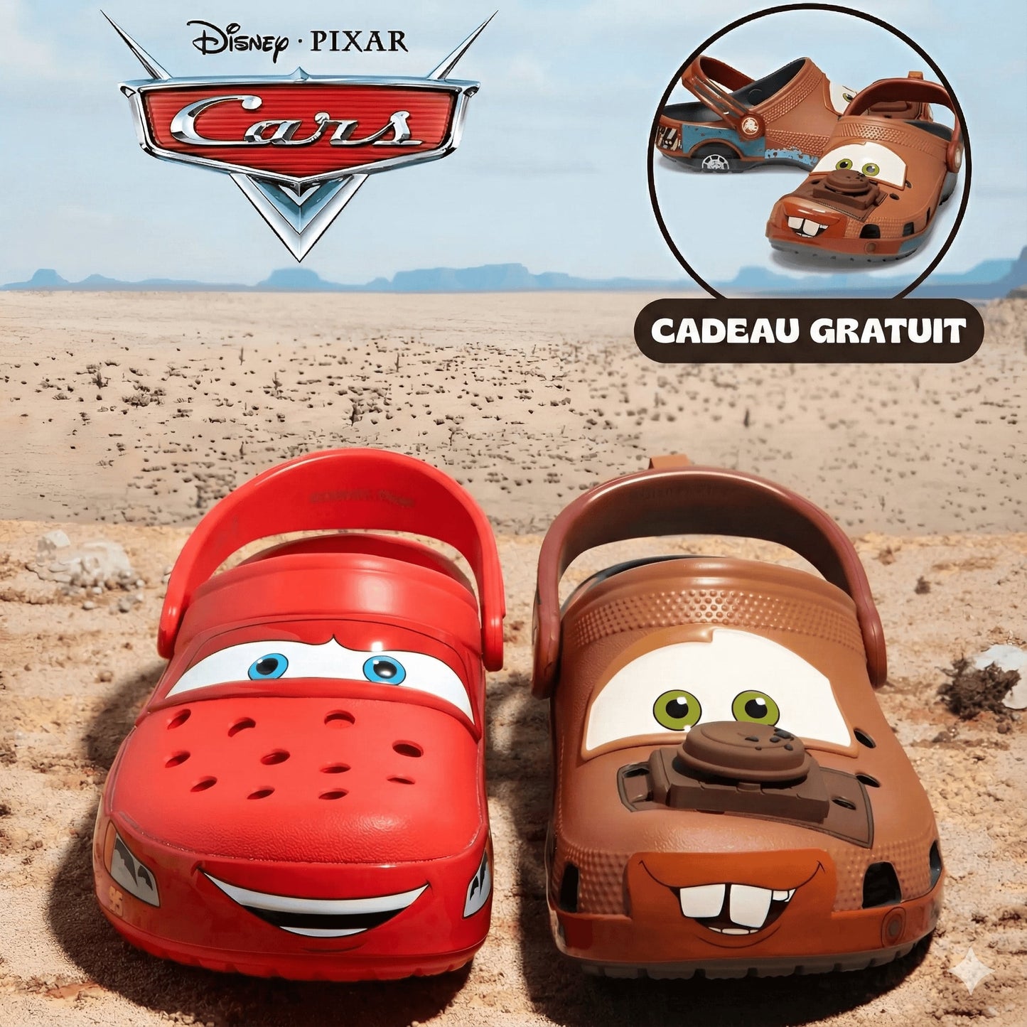CLAQUETTES LIGHTNING MCQUEEN – MATER OFFERT